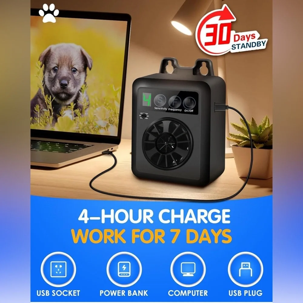 Rechargeable Ultrasonic Dog Barking Control Devices,, Indoor /Outdoor, Model K6